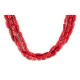 3 Strand Certified Authentic Navajo .925 Sterling Silver Coral Native American Necklace 790106-1 3 Strand Certified Authentic Navajo .925 Sterling Silver Coral Native American Necklace 790106-1