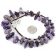 Certified Authentic Navajo .925 Sterling Silver Natural Amethyst Hematite Native American Necklace 15824-16 Certified Authentic Navajo .925 Sterling Silver Natural Amethyst Hematite Native American Necklace 15824-16