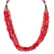 3 Strand Certified Authentic Navajo .925 Sterling Silver Coral Native American Necklace 790106-1 3 Strand Certified Authentic Navajo .925 Sterling Silver Coral Native American Necklace 790106-1