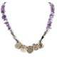 Certified Authentic Navajo .925 Sterling Silver Natural Amethyst Smoky Quartz Hematite Native American Necklace 15456-147 Certified Authentic Navajo .925 Sterling Silver Natural Amethyst Smoky Quartz Hematite Native American Necklace 15456-147