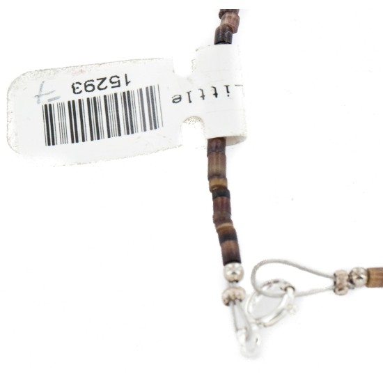 Certified Authentic Navajo .925 Sterling Silver Natural Graduated Heishi and Turquoise Native American Necklace 15293-7 Certified Authentic Navajo .925 Sterling Silver Natural Graduated Heishi and Turquoise Native American Necklace 15293-7