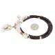 Certified Authentic Navajo .925 Sterling Silver Natural Graduated Heishi White Howlite Native American Necklace 15364-53 Certified Authentic Navajo .925 Sterling Silver Natural Graduated Heishi White Howlite Native American Necklace 15364-53