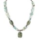 Certified Authentic Navajo .925 Sterling Silver Natural Turquoise Green Jasper Jade Native American Necklace 15432-54