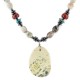 Certified Authentic Navajo .925 Sterling Silver Natural Turquoise Red Jasper Agate Hematite Native American Necklace 750133-4