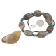 Certified Authentic Navajo .925 Sterling Silver Natural Turquoise Jasper Agate Hematite Native American Necklace 15800-29