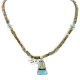 .925 Sterling Silver Certified Authentic Navajo Turquoise Jasper Native American Necklace 14389-50-790101 .925 Sterling Silver Certified Authentic Navajo Turquoise Jasper Native American Necklace 14389-50-790101