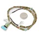 .925 Sterling Silver Certified Authentic Navajo Turquoise Jasper Native American Necklace 14389-50-790101