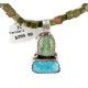 .925 Sterling Silver Certified Authentic Navajo Turquoise Jasper Native American Necklace 14389-50-790101 .925 Sterling Silver Certified Authentic Navajo Turquoise Jasper Native American Necklace 14389-50-790101
