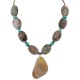 Certified Authentic Navajo .925 Sterling Silver Natural Turquoise Jasper Agate Hematite Native American Necklace 15800-29 Certified Authentic Navajo .925 Sterling Silver Natural Turquoise Jasper Agate Hematite Native American Necklace 15800-29