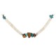 Certified Authentic Navajo .925 Sterling Silver Natural Graduated Melon Shell Turquoise Tigers Eye Native American Necklace 15624-18 Certified Authentic Navajo .925 Sterling Silver Natural Graduated Melon Shell Turquoise Tigers Eye Native American Necklace 15624-18
