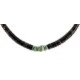 Certified Authentic Navajo .925 Sterling Silver Natural Graduated Shell and Turquoise Native American Necklace 15804-12