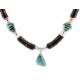 Certified Authentic Navajo .925 Sterling Silver Natural Graduated Melon Shell and Turquoise Native American Necklace 18132 Certified Authentic Navajo .925 Sterling Silver Natural Graduated Melon Shell and Turquoise Native American Necklace 18132
