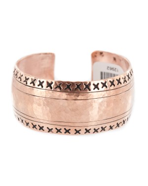 Certified Authentic Hammered Handmade Navajo Pure Copper Native American Bracelet 12962 Certified Authentic Hammered Handmade Navajo Pure Copper Native American Bracelet 12962