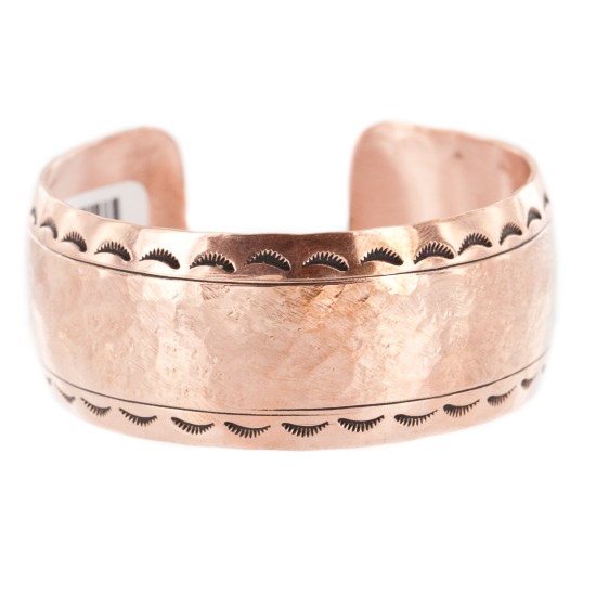 Certified Authentic Hammered Handmade Navajo Pure Copper Native American Bracelet 12963 Certified Authentic Hammered Handmade Navajo Pure Copper Native American Bracelet 12963