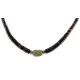 Certified Authentic Navajo .925 Sterling Silver Natural Dark Graduated Heishi and Turquoise Native American Necklace 15262-55