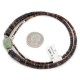 Certified Authentic Navajo .925 Sterling Silver Natural Dark Graduated Heishi and Turquoise Native American Necklace 15262-55 Certified Authentic Navajo .925 Sterling Silver Natural Dark Graduated Heishi and Turquoise Native American Necklace 15262-55