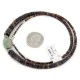 Certified Authentic Navajo .925 Sterling Silver Natural Dark Graduated Heishi and Turquoise Native American Necklace 15262-55