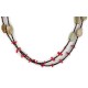 2 Strand Certified Authentic Navajo .925 Sterling Silver Natural Turquoise Coral Native American Necklace 750106-87