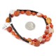 Certified Authentic Navajo .925 Sterling Silver Natural Carnelian Heishi Native American Necklace 25310-3