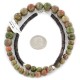 Certified Authentic Navajo .925 Sterling Silver Natural Green Jasper Heishi Native American Necklace  25306-11
