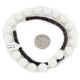 Certified Authentic Navajo .925 Sterling Silver Natural White Agate Heishi Native American Necklace 25313-4
