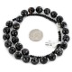Certified Authentic Navajo .925 Sterling Silver Natural Agate Black Onyx Native American Necklace 25308-3