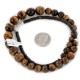 Certified Authentic Navajo .925 Sterling Silver Natural Tigers Eye Heishi Native American Necklace  25307-2