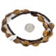 Certified Authentic Navajo .925 Sterling Silver Natural Tigers Eye Heishi Native American Necklace 25307-4