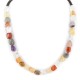 Certified Authentic Navajo .925 Sterling Silver Natural Multicolor Stones Quartz Amethyst Agate Native American Necklace 25310-1 Certified Authentic Navajo .925 Sterling Silver Natural Multicolor Stones Quartz Amethyst Agate Native American Necklace 25310-1