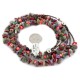 3 Strand Certified Authentic Navajo .925 Sterling Silver Natural Multicolor Stones Amethyst Coral Jade Agate Native American Necklace 750102-4
