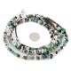 3 Strand Certified Authentic Navajo .925 Sterling Silver Natural Multicolor Stones Turquoise Amethyst Tigers Eye Jade Lapis Native American Necklace  15795-61