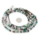 3 Strand Navajo .925 Sterling Silver Turquoise Amethyst Tigers Eye Jade Lapis Necklace NB160108033848