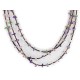3 Strand Certified Authentic .925 Sterling Silver Navajo Natural Turquoise and Amethyst Native American Necklace 15401-30 3 Strand Certified Authentic .925 Sterling Silver Navajo Natural Turquoise and Amethyst Native American Necklace 15401-30