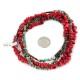 3 Strand Certified Authentic Navajo .925 Sterling Silver Natural Turquoise Coral Twisted Native American Necklace 750153-1