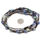 3 Strand Certified Authentic Navajo .925 Sterling Silver Natural Turquoise Lapis Native American Necklace 18110-40 3 Strand Certified Authentic Navajo .925 Sterling Silver Natural Turquoise Lapis Native American Necklace 18110-40
