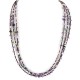 3 Strand Certified Authentic .925 Sterling Silver Navajo Natural Turquoise and Amethyst Native American Necklace 15984-41 3 Strand Certified Authentic .925 Sterling Silver Navajo Natural Turquoise and Amethyst Native American Necklace 15984-41