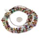 3 Strand Certified Authentic Navajo .925 Sterling Silver Natural Multicolor Stones Native American Necklace 15486-26