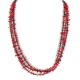 3 Strand Certified Authentic Navajo .925 Sterling Silver Natural Turquoise Coral Native American Necklace 750158-0