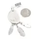 Feather Certified Authentic .925 Sterling Silver Handmade Navajo Natural Turquoise Native American Pendant 14990-1