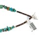 Certified Authentic Navajo Nickel Natural Turquoise Native American Necklace 12911-3-1607-71