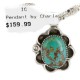 Certified Authentic Navajo .925 Sterling Silver Natural Turquoise Native American Necklace 12908-3