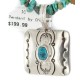 Certified Authentic Navajo Nickel Natural Turquoise Native American Necklace 12911-3-1607-71 Certified Authentic Navajo Nickel Natural Turquoise Native American Necklace 12911-3-1607-71
