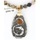 12kt Gold Filled .925 Sterling Silver Handmade Gecko Certified Authentic Navajo Tigers Eye Native American Necklace 390824760485