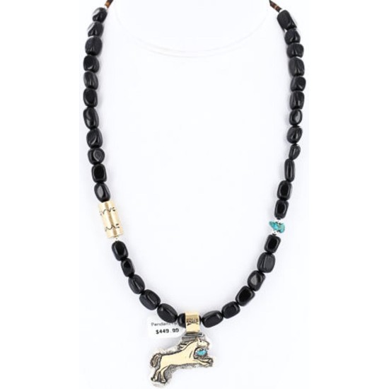 12kt Gold Filled .925 Sterling Silver Handmade Horse Certified Authentic Navajo SPIDER W Turquoise Native American Necklace 371039212501 12kt Gold Filled .925 Sterling Silver Handmade Horse Certified Authentic Navajo SPIDER W Turquoise Native American Necklace 371039212501