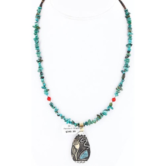 12kt Gold Filled .925 Sterling Silver Handmade Rose Certified Authentic Navajo Turquoise Native American Necklace 390821454540 12kt Gold Filled .925 Sterling Silver Handmade Rose Certified Authentic Navajo Turquoise Native American Necklace 390821454540