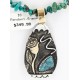 12kt Gold Filled .925 Sterling Silver Handmade Rose Certified Authentic Navajo Turquoise Native American Necklace 390821454540 12kt Gold Filled .925 Sterling Silver Handmade Rose Certified Authentic Navajo Turquoise Native American Necklace 390821454540