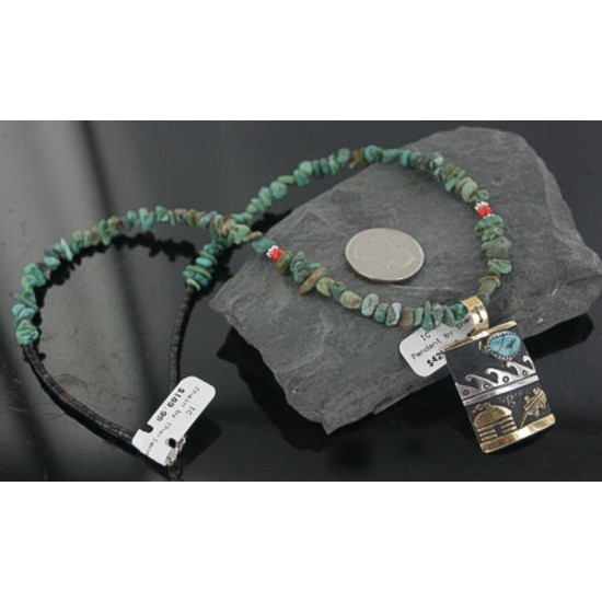 12kt Gold Filled .925 Sterling Silver Handmade Storyteller Certified Authentic Navajo Turquoise Native American Necklace 370877635818 12kt Gold Filled .925 Sterling Silver Handmade Storyteller Certified Authentic Navajo Turquoise Native American Necklace 370877635818