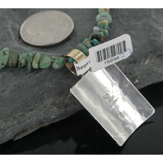 12kt Gold Filled .925 Sterling Silver Handmade Storyteller Certified Authentic Navajo Turquoise Native American Necklace 370877635818 12kt Gold Filled .925 Sterling Silver Handmade Storyteller Certified Authentic Navajo Turquoise Native American Necklace 370877635818