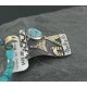 12kt Gold Filled .925 Sterling Silver Handmade Storyteller Certified Authentic Navajo Turquoise Native American Necklace 370919269058