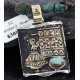 12kt Gold Filled .925 Sterling Silver Handmade Storyteller Certified Authentic Navajo Turquoise Native American Necklace 370984053639 12kt Gold Filled .925 Sterling Silver Handmade Storyteller Certified Authentic Navajo Turquoise Native American Necklace 370984053639